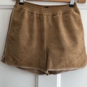 Joseph beige suede shorts